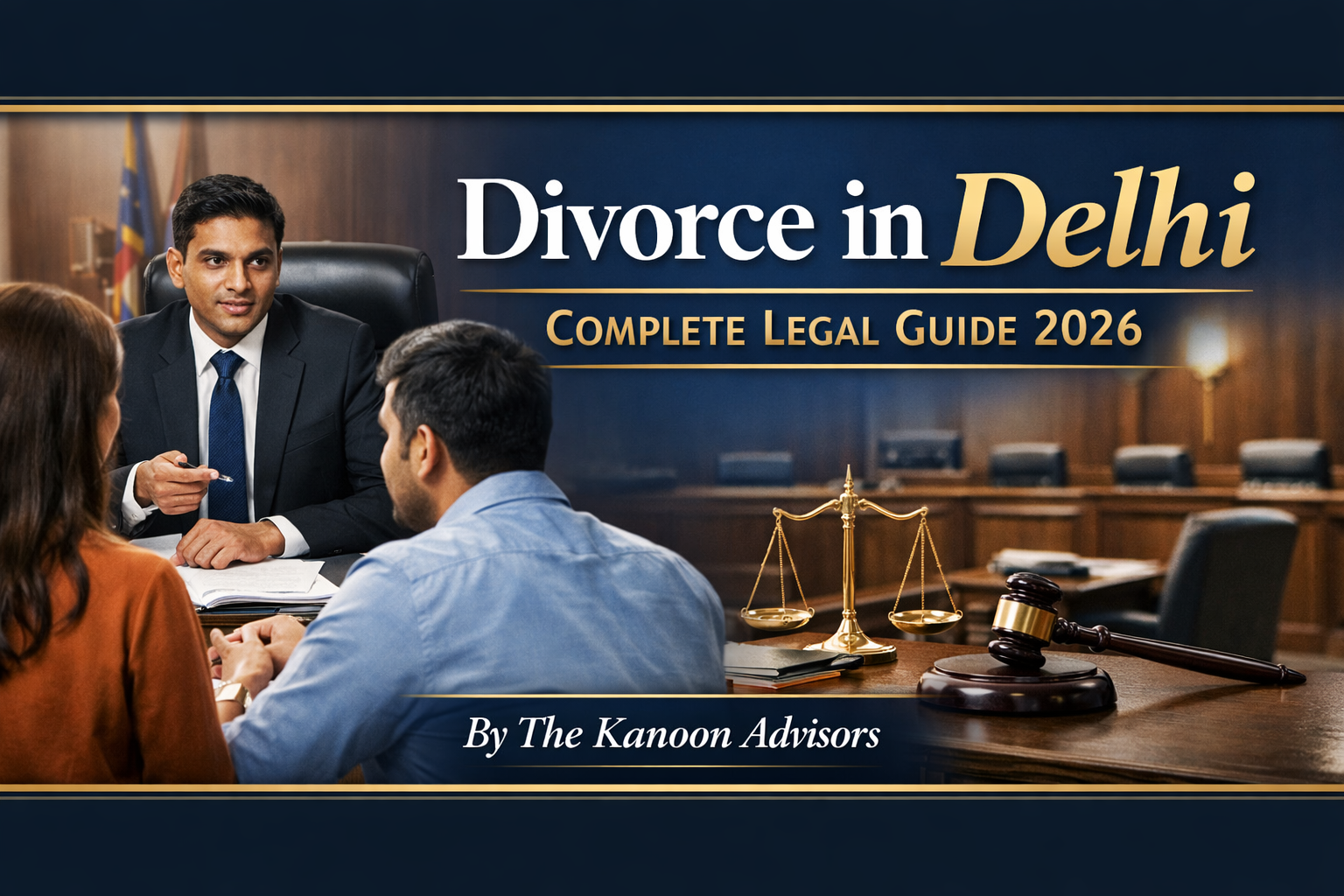 Divorce lawyer in Delhi explaining legal process, cost and timeline for divorce in Delhi 2026