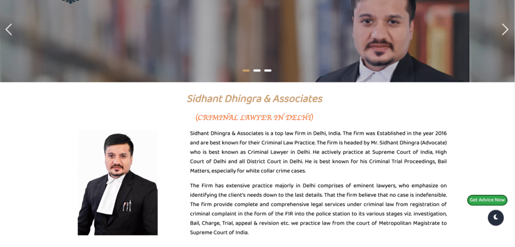 Sidhant Dhingra — Sidhant Dhingra & Associates